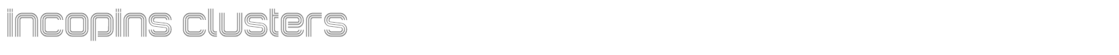 Incopins Clusters font preview